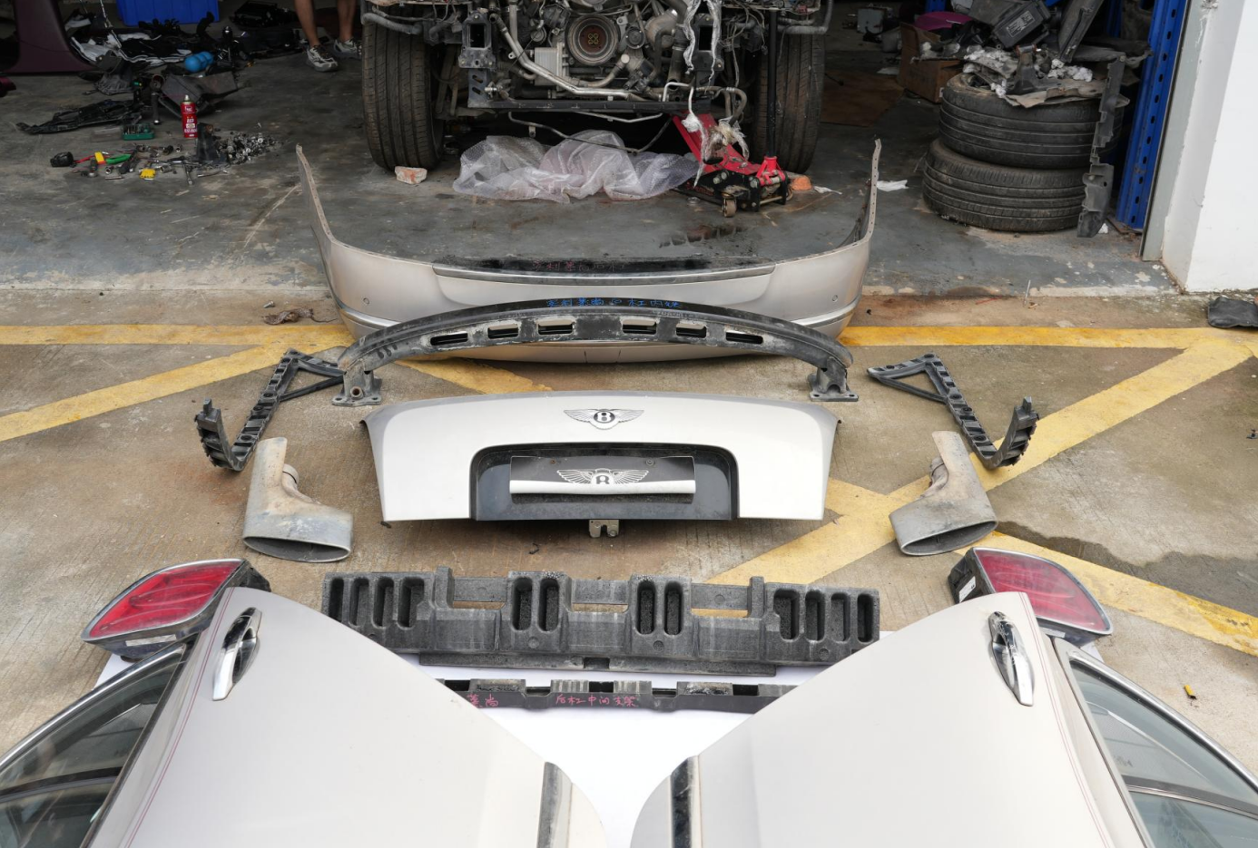 Genuine OEM Bentley Mulsanne replacement parts including door and headlight.png