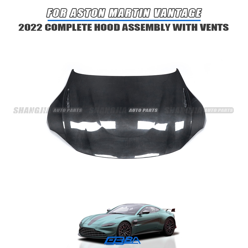 For Aston Martin Vantage 2022 Hood With Vented Bonnet OE LY63-16612-BA Dry Carbon Fiber