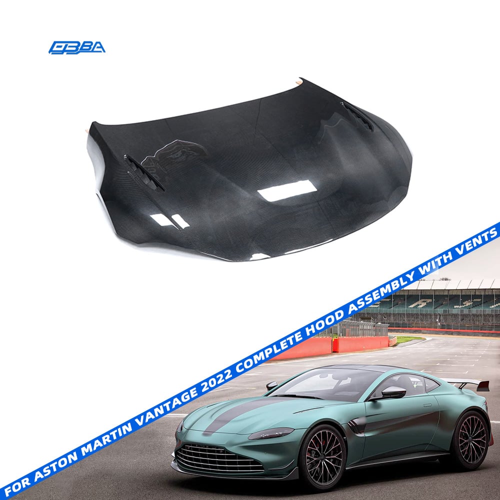 Engine Hood Assembly Dry Carbon Fiber OE LY63-16612-BA For Aston Martin Vantage 2022