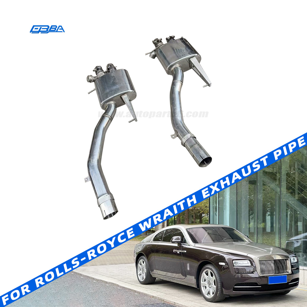 Rear Left Exhaust Muffler With Valve OE 18308682665 For Rolls-Royce Wraith 