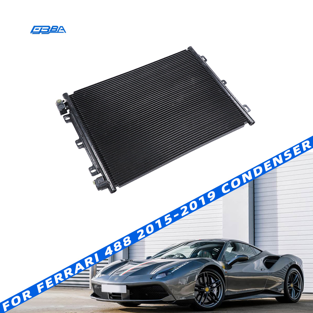 Aftermarket Aluminum AC Condenser For Ferrari 488  Cooling System Replacement OE 262836 