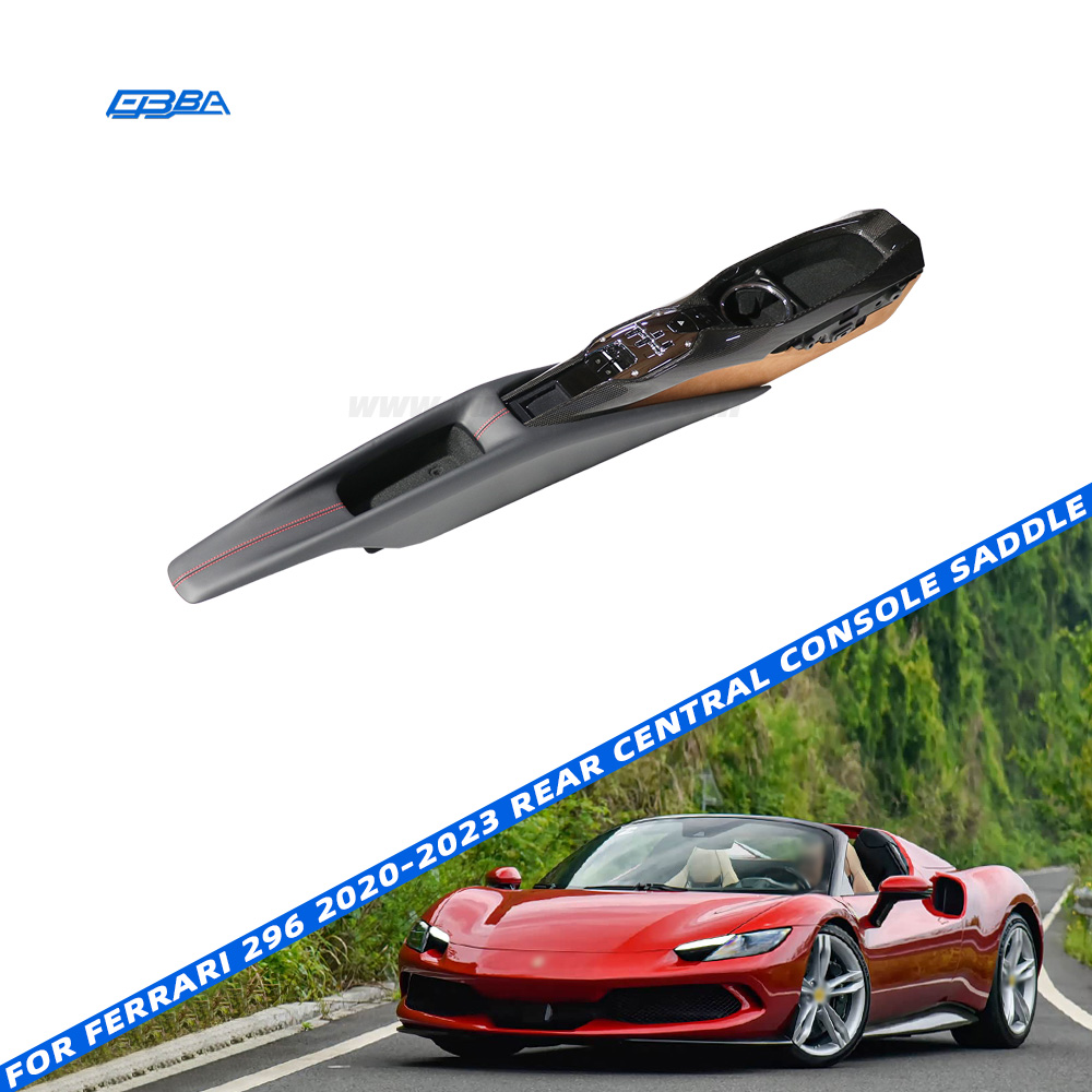 Premium Leather Wrapped Surface Central Tunnel Console For Ferrari 296 2020-2023 OE 790925 