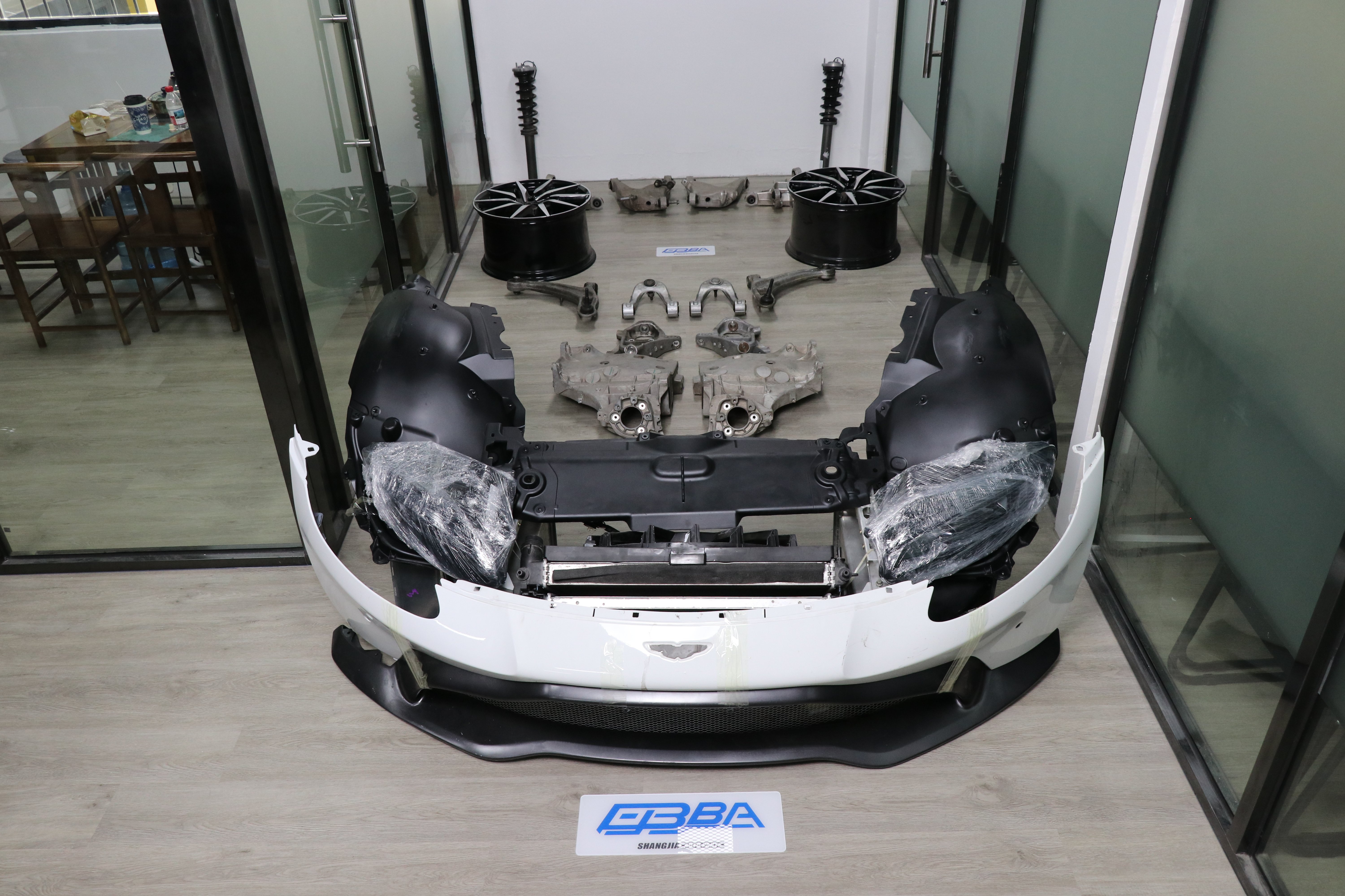 Aston Martin Vantage Front Clip in Collision Repair