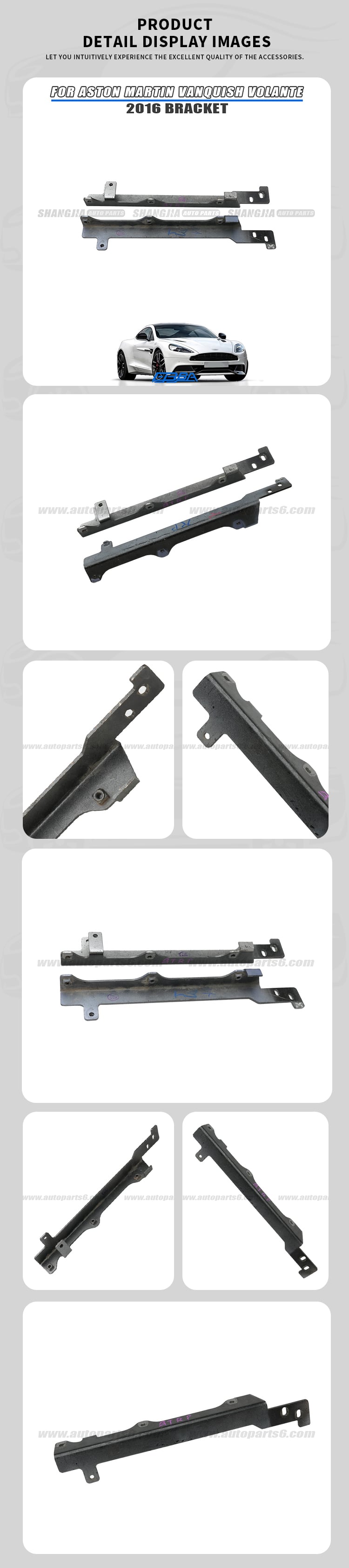 Aston Martin Vanquish Volante 2016 support bracket OEM used dismantled part DG43 043B20 AA DG43 043B19 AA