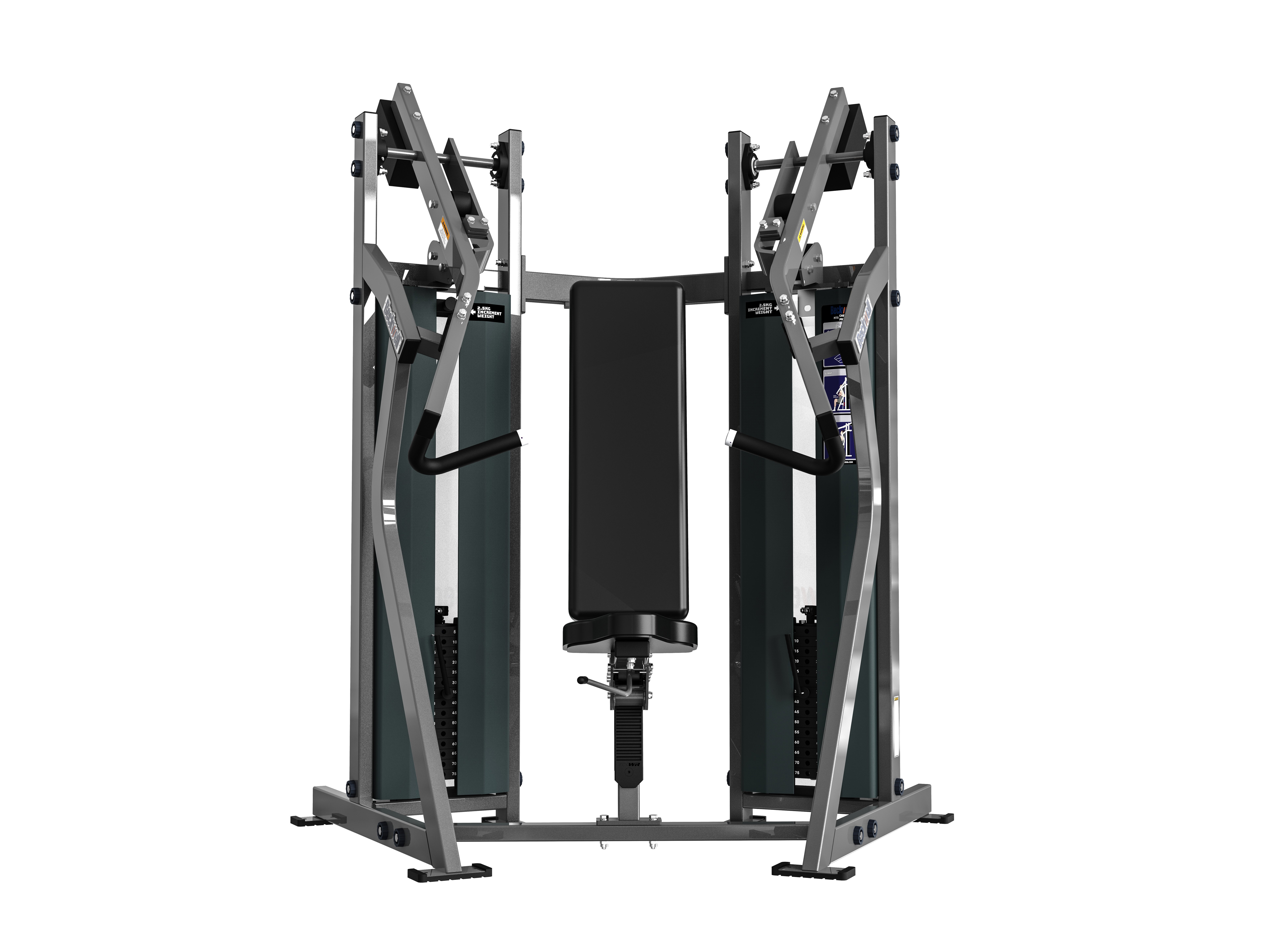 8003-MTS Iso-Lateral Incline Press Size:102X173X196cm Weigh:765Ibs (347kg)