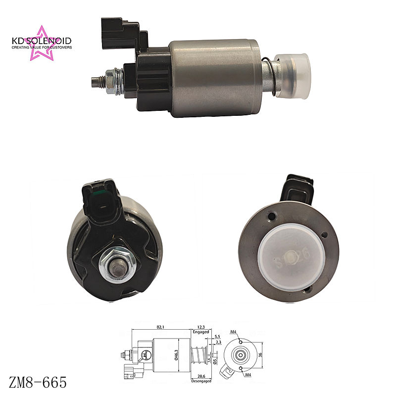 ZM 8-665 12V 시동 솔레노이드 자동 엔진 시동 릴레이 교체 부품