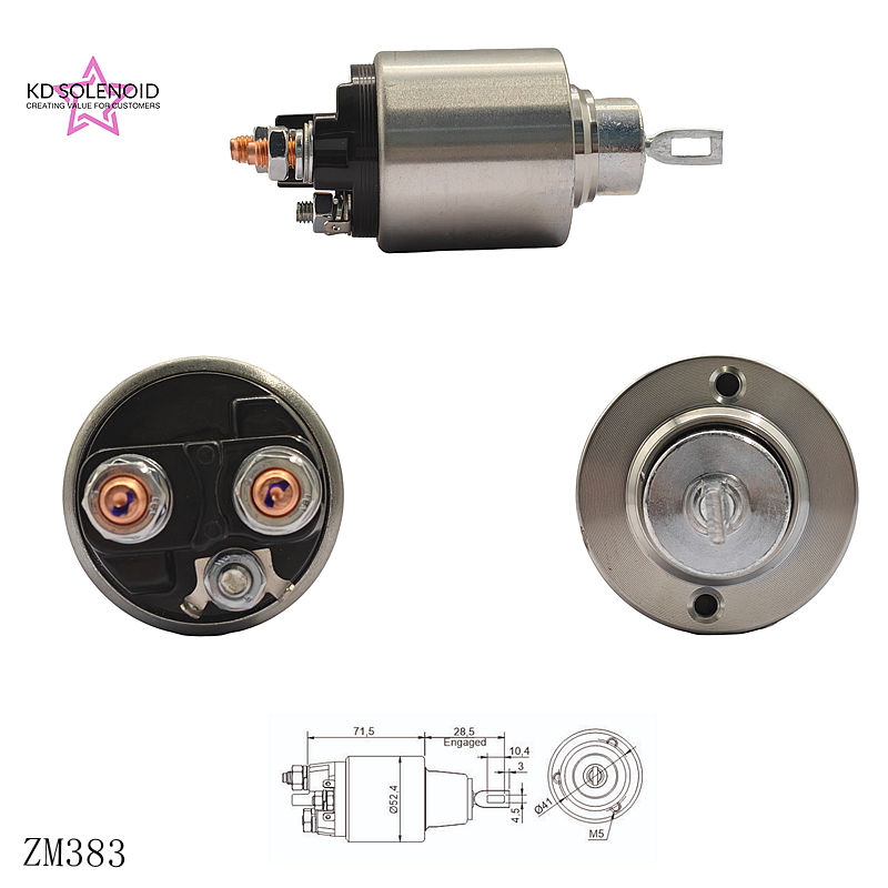 383 12V  Auto Relay Solenoid Valve For Truck Excavator Spare Parts