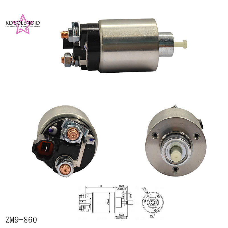 ZM 9-860 12 V startovací relé s elektromagnetickým spouštěčem – náhradní díl pro auto