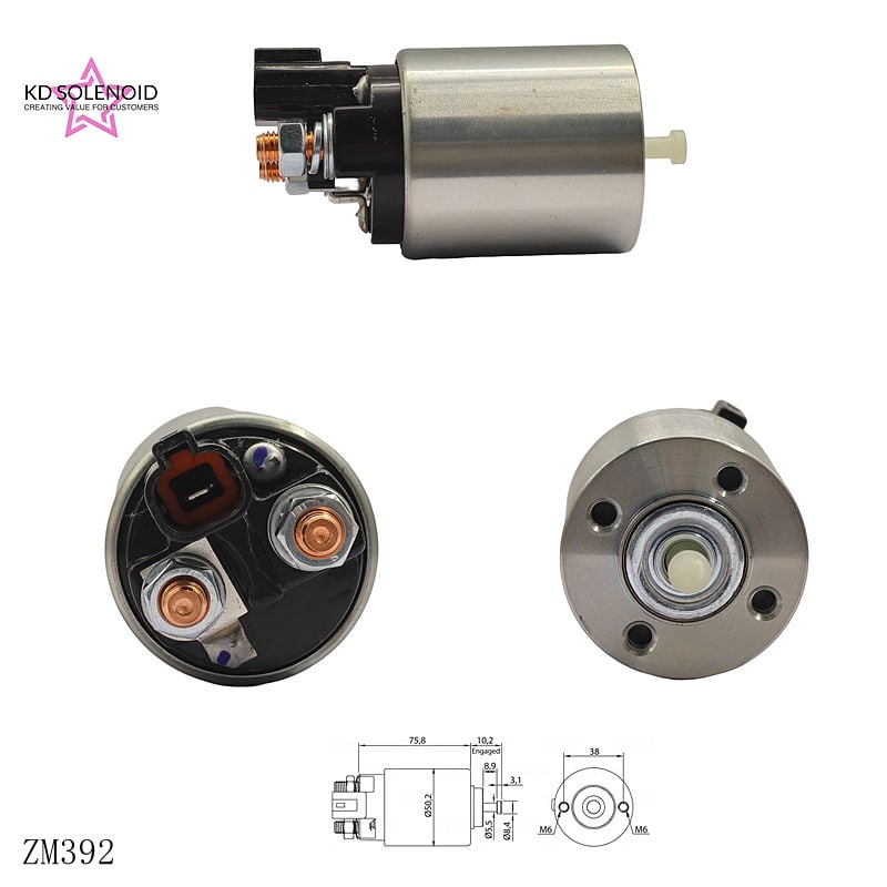 ZM 392-es 12 V-os indítórelé, autóindító-relé cserealkatrész