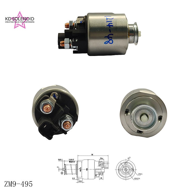 ZM-9-49512V indítórelé, autóindító mágneskapcsoló cserealkatrész