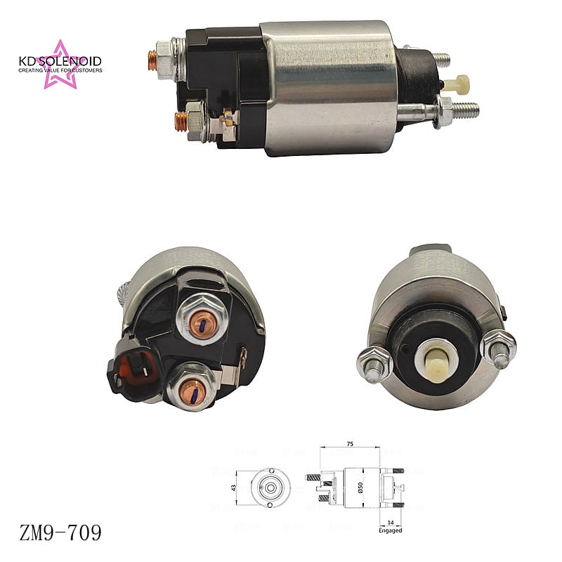 ZM 9-709 12V 시동 솔레노이드 자동 시동 릴레이 교체 부품
