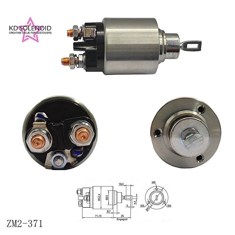 2-371 12V Auto Solenoid Valve Relay Truck Excavator Spare Parts