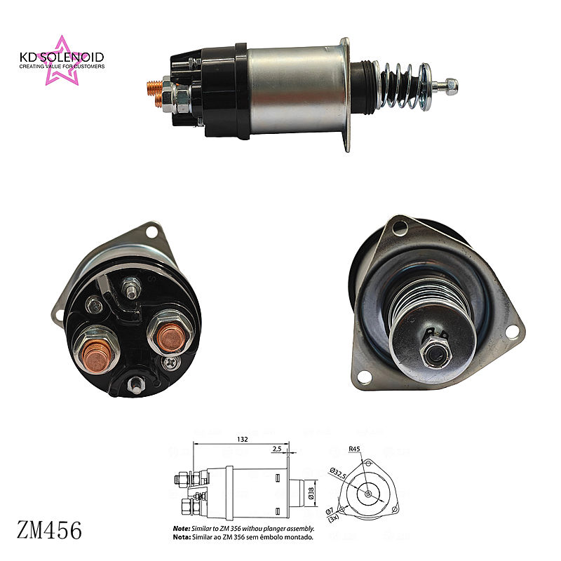 456 12V  Auto Solenoid Valve Relay For Mitsubishi Truck Excavator Parts
