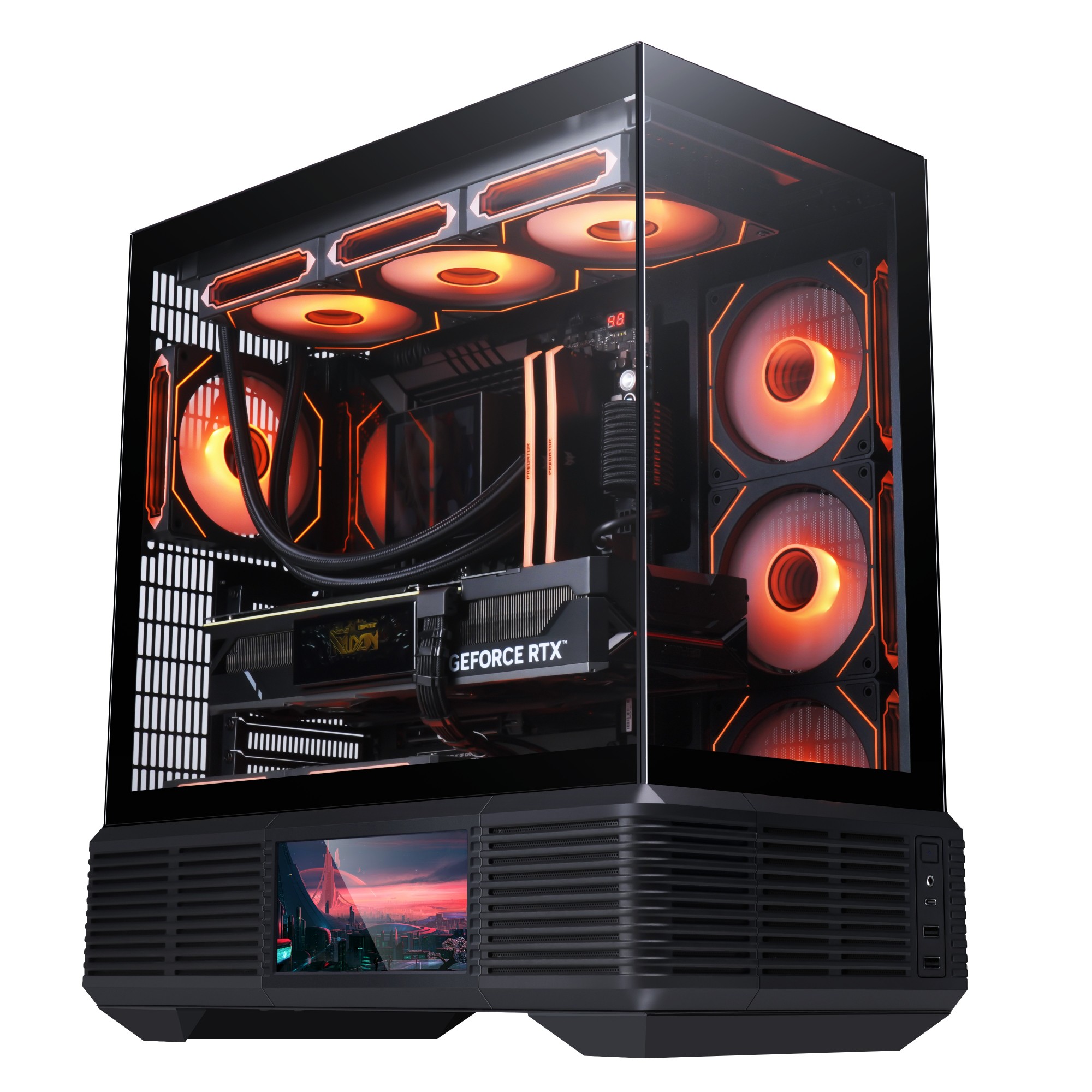 gabinete para PC Gamer Magic ATX 2352 com Tela LCD