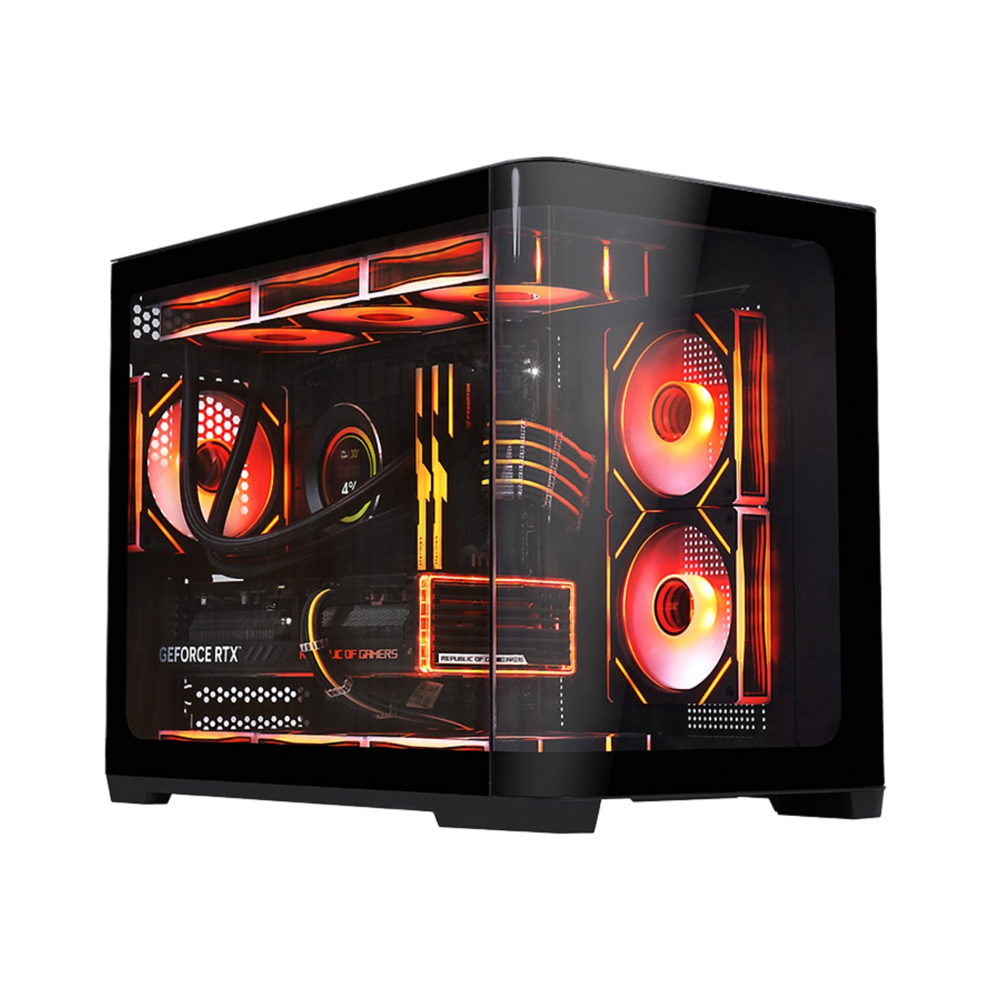 2851M Curved Panoramic Micro ATX PC Case