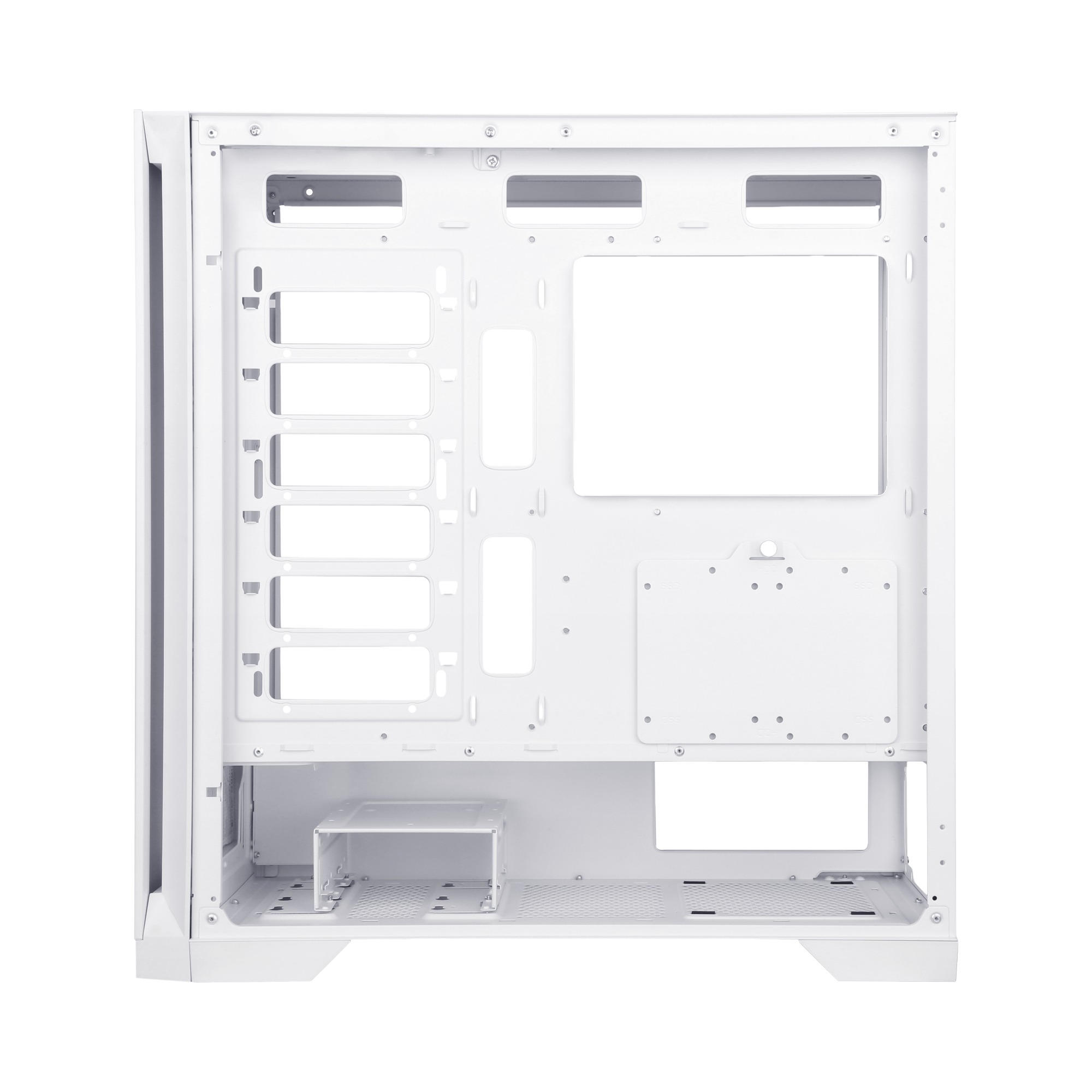4303 ATX Mid-Tower Gaming PC Case dengan Panel Depan Logam Baja yang ...