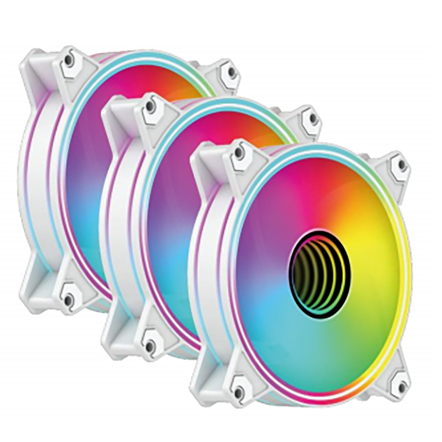 YF140G 140mm ARGB PWM PC Case Fan, Infinity Mirror Dual-Halo Cooling Fan