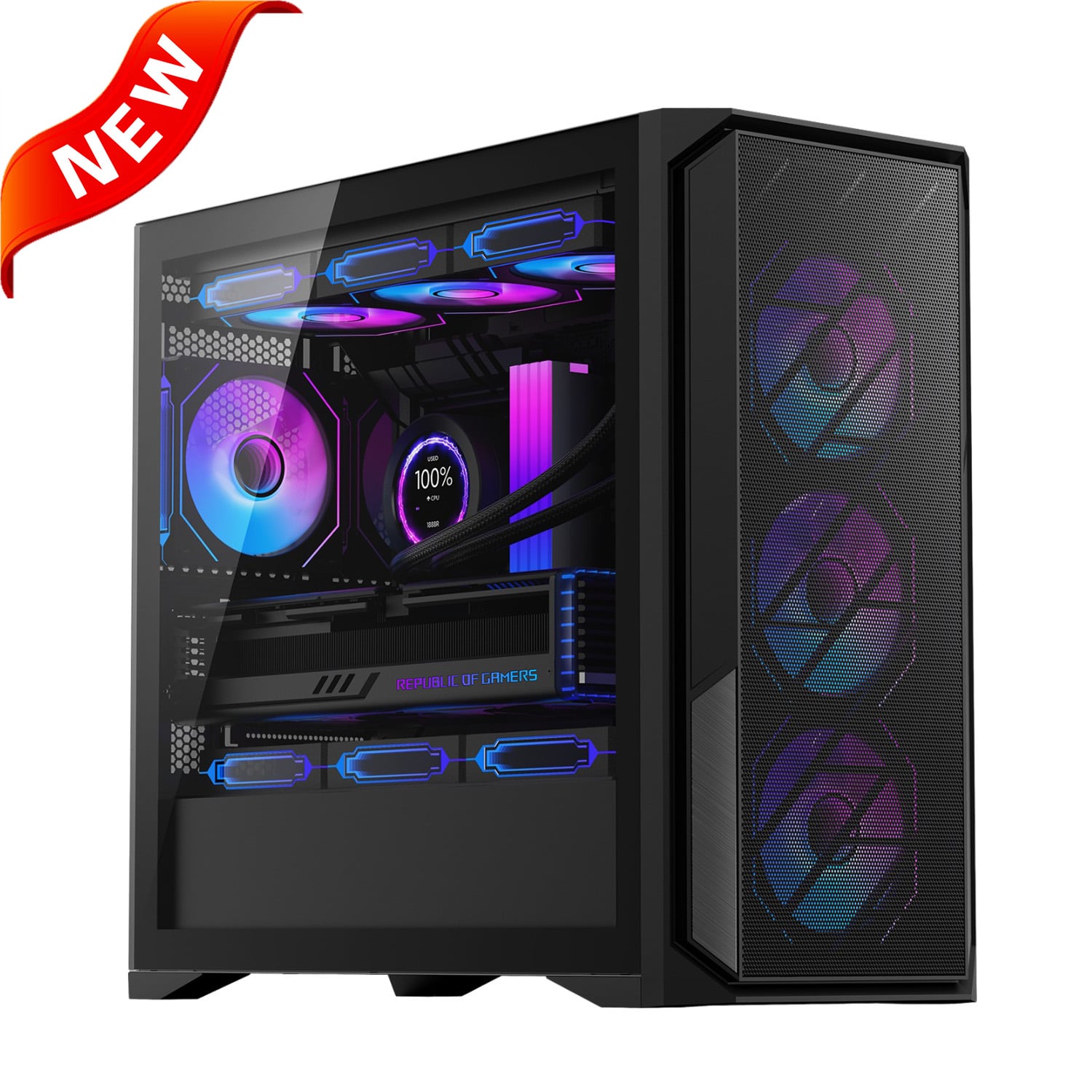 220M02 Micro ATX PC Gaming Case with Mesh Front Panel