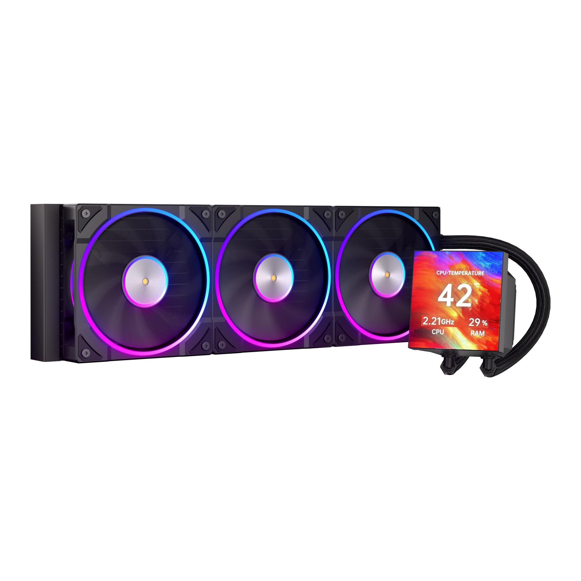 Cooler à Água para CPU C360-D com Display de Tela