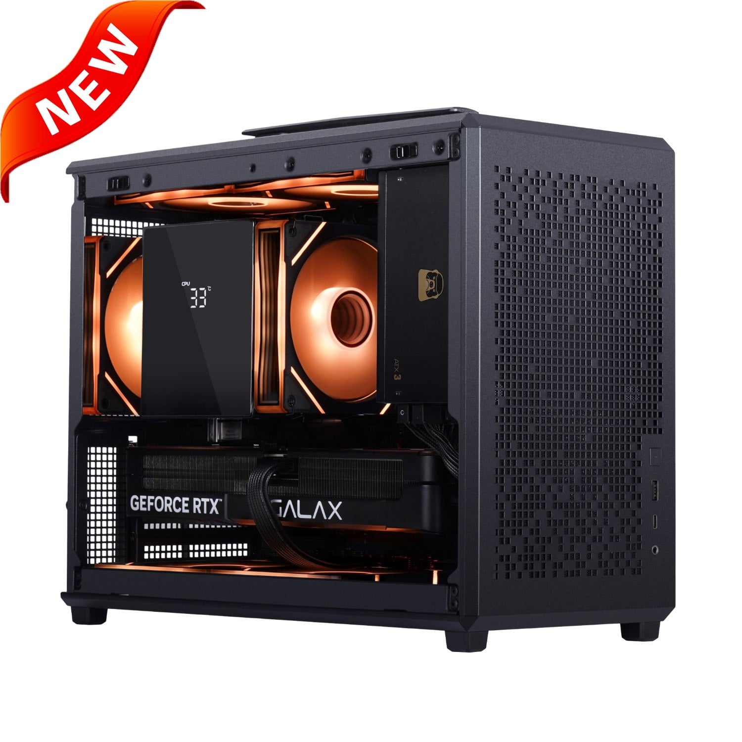 H1851 Pro Portable MATX PC Case with Handle