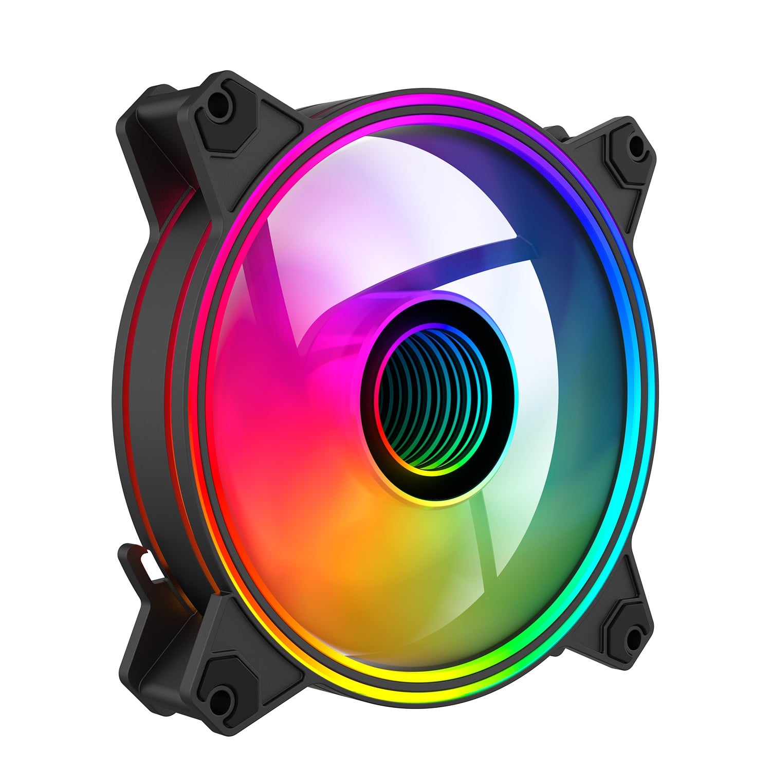YF120G 120mm ARGB PWM PC Case Fan, Dual-Halo Infinity Mirror Cooling Fan