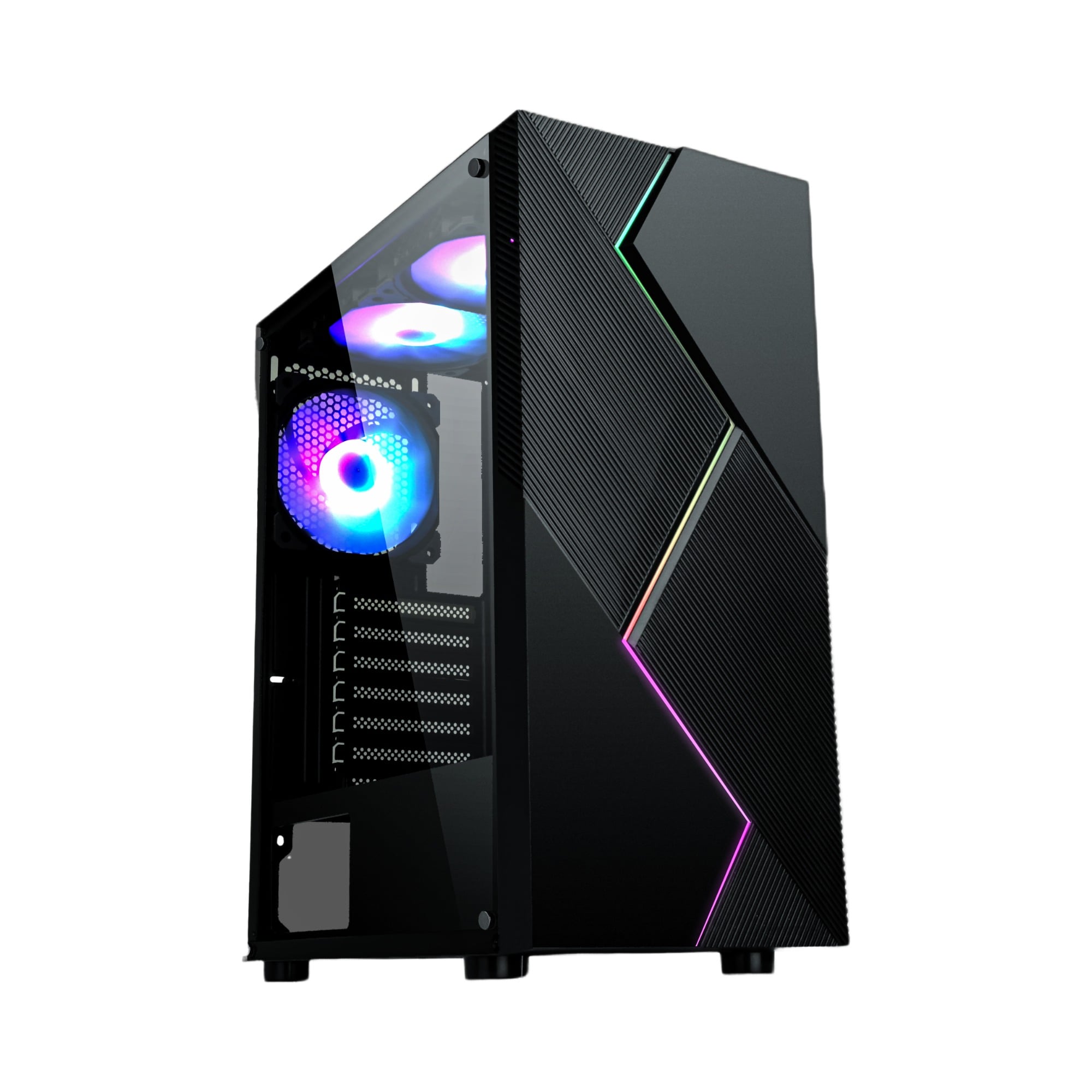 gabinete para PC Gamer ATX Mid-Tower 1887 com Faixa de Luz ARGB