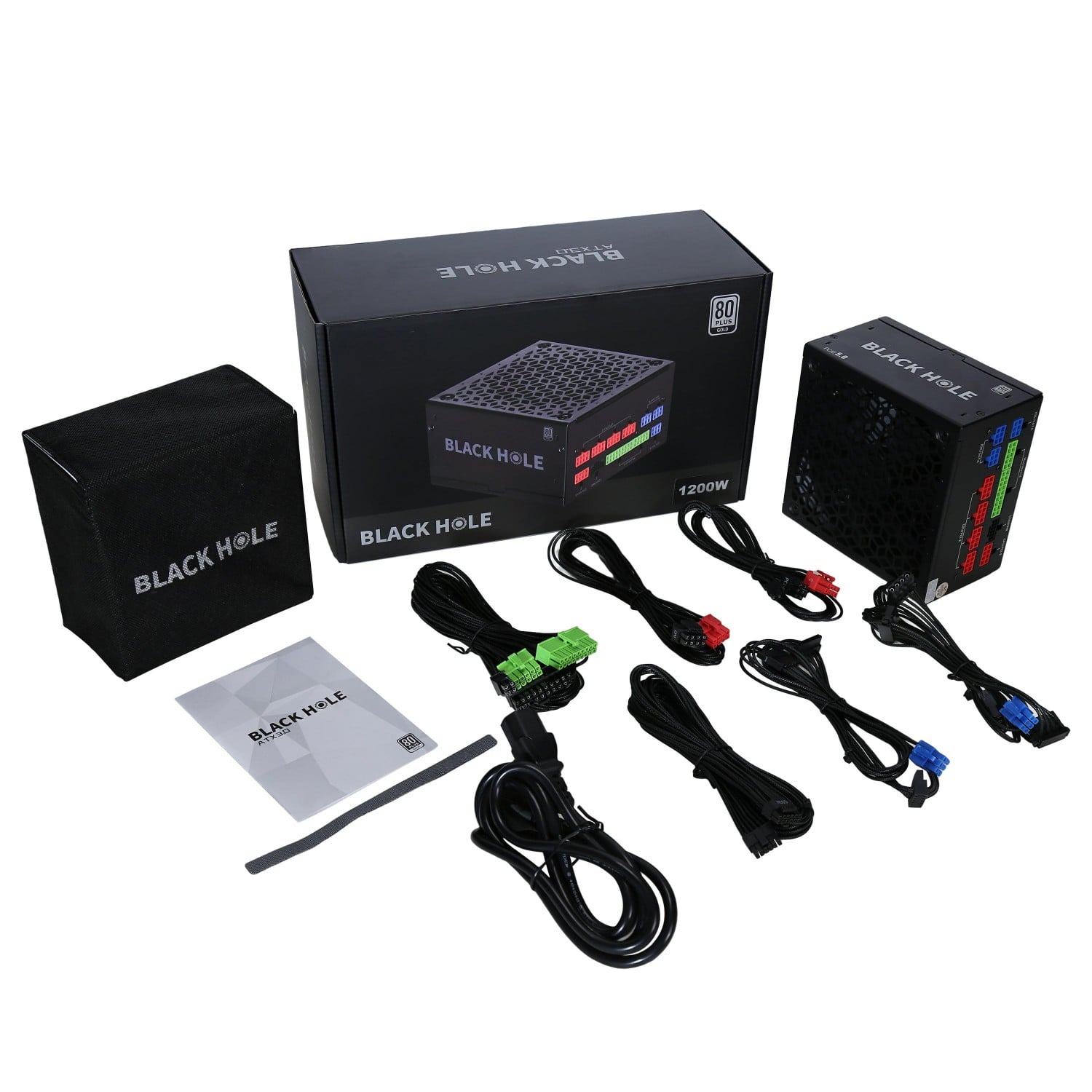Black Hole 80 PLUS Gold PC Power Supply (Black Color)