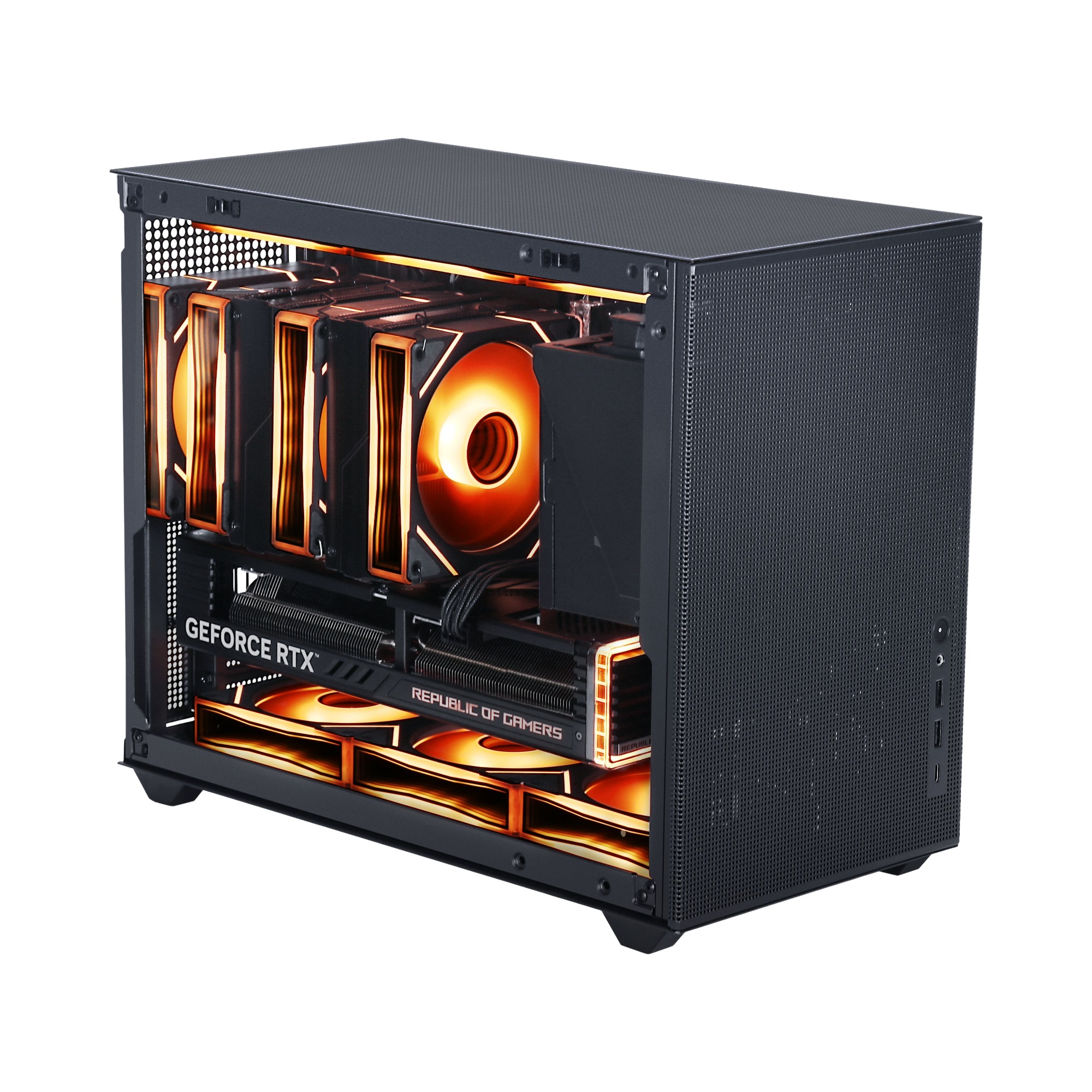 علبة حاسوب IM02 Air المدمجة بحجم Micro ATX مع تدفق هواء عالٍ