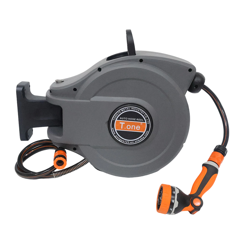 100ft Heavy Duty Retractable Water Hose Reel 30m