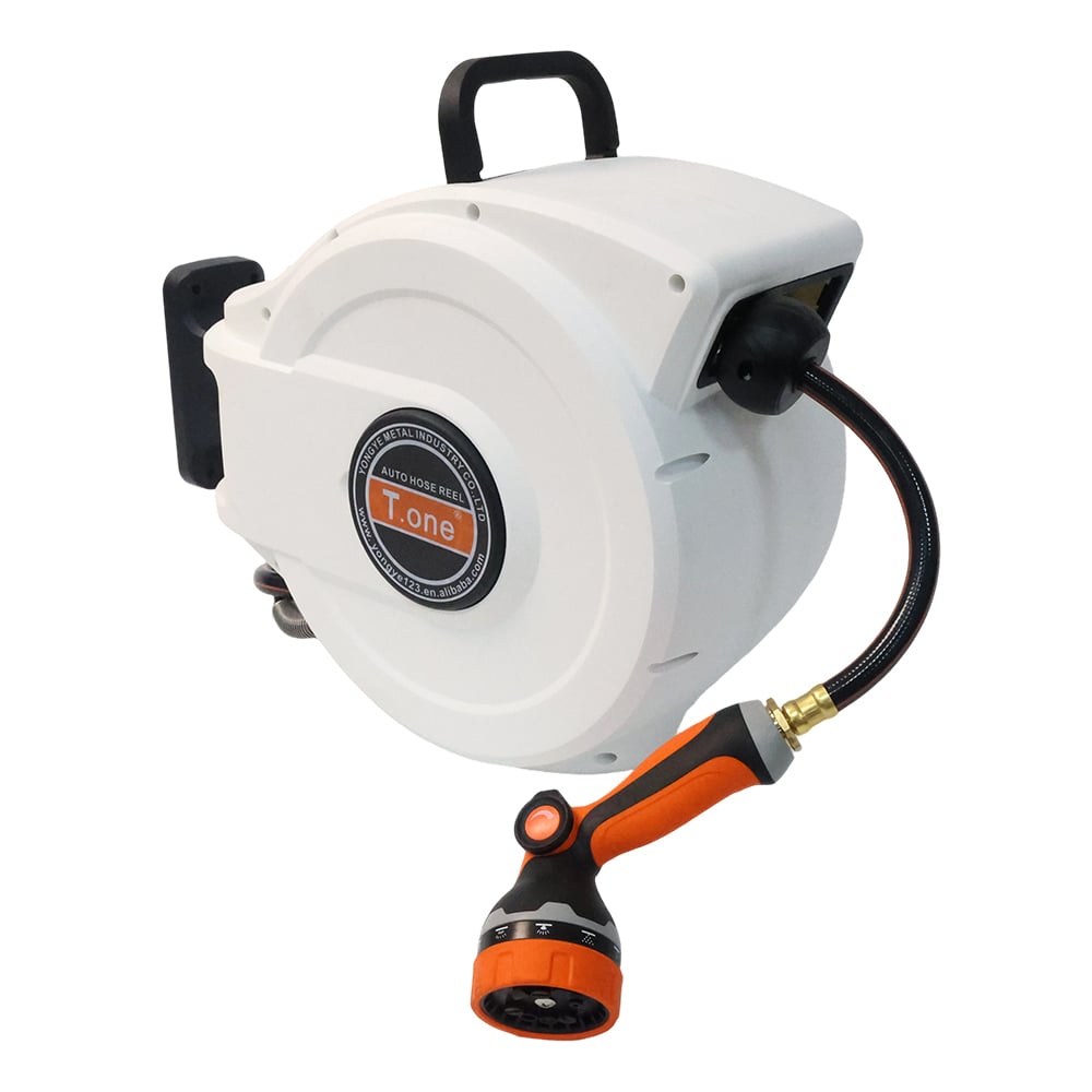 1/2''3/8'' 100 ft Wall Mount Water Garden Hose Reel