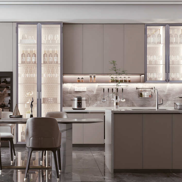 25mm Chamfered Panel Kitchen Cabinet Door with 105° Opening