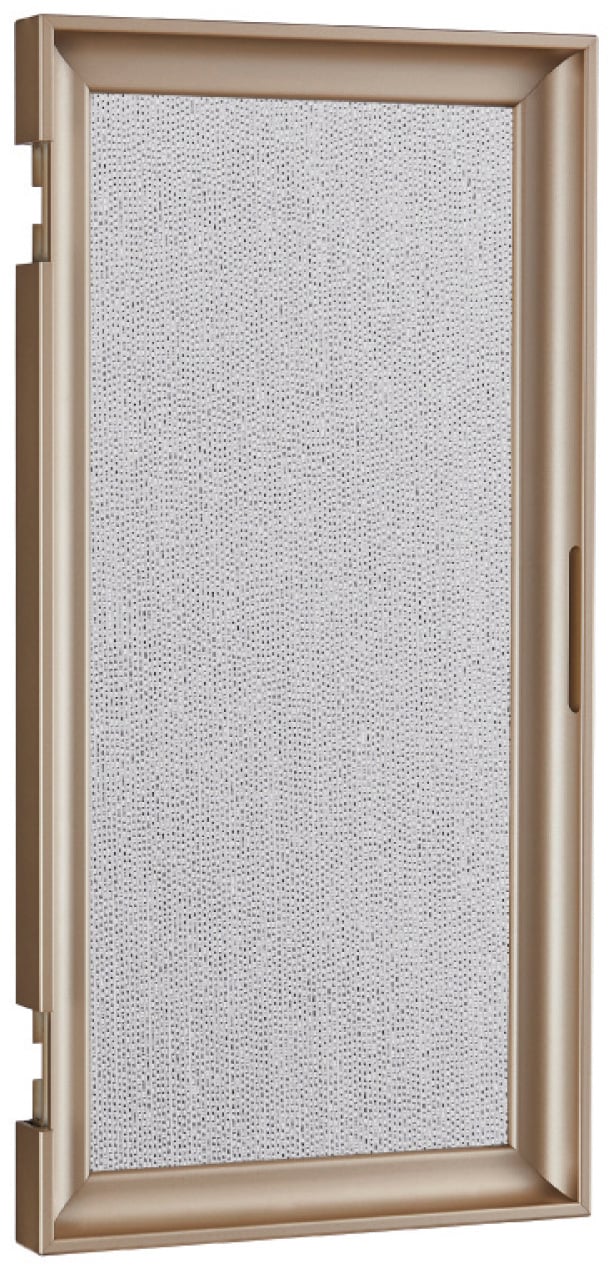 270° Pin-Hinge Textured Glass Closet Door - door sample