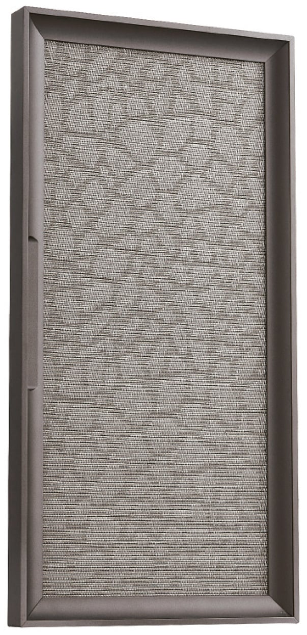 Heavy-Duty Patterned Glass Wardrobe Door with Recessed Top Pull - door sample