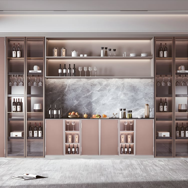 270° Free-Stop Single-Pivot Panel Cabinet Door