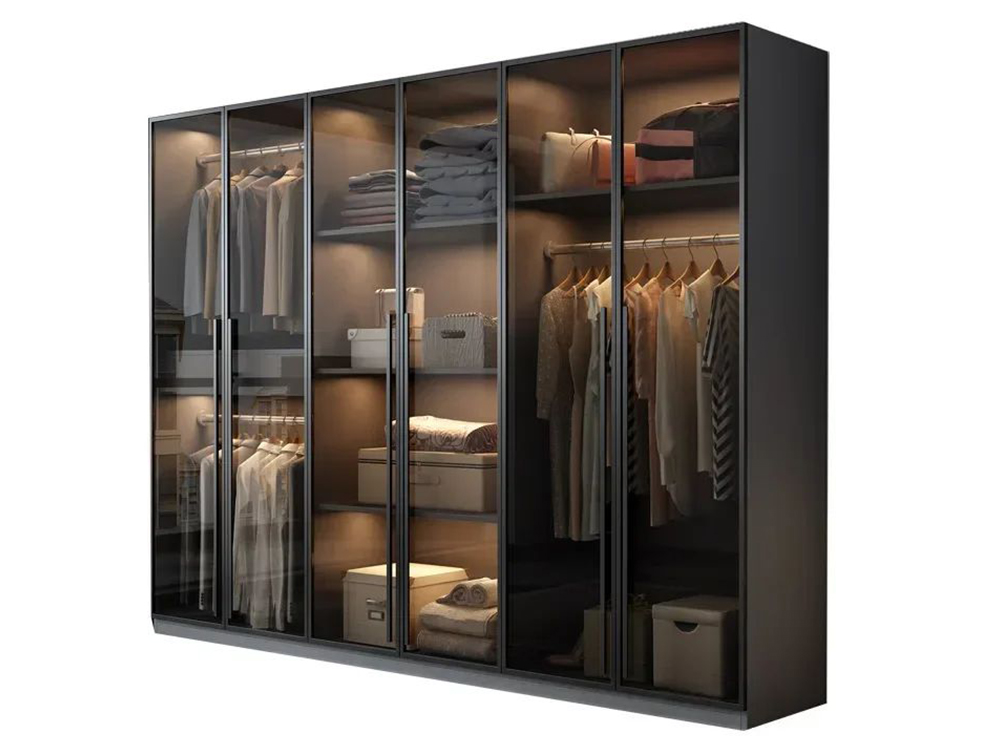 Minimalist Aluminum Sliding Doors for Contemporary Wardrobes