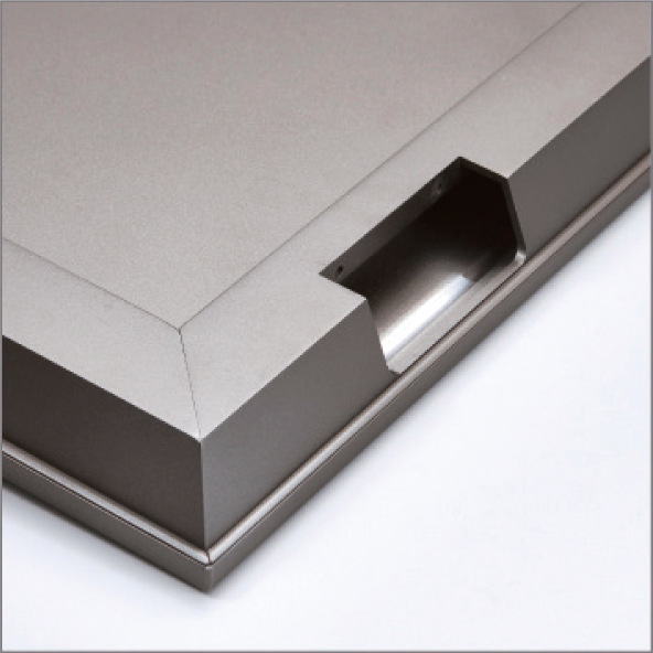 Side-Hinge Hidden-Edge Back-Panel Wardrobe Cabinet Door - rear detail