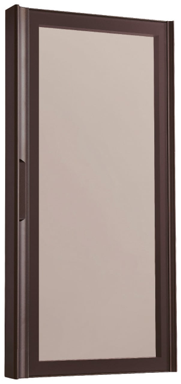 Curved Hidden-Edge Heavy-Duty Kitchen Cabinet Glass Door with Flush Pull - door sample