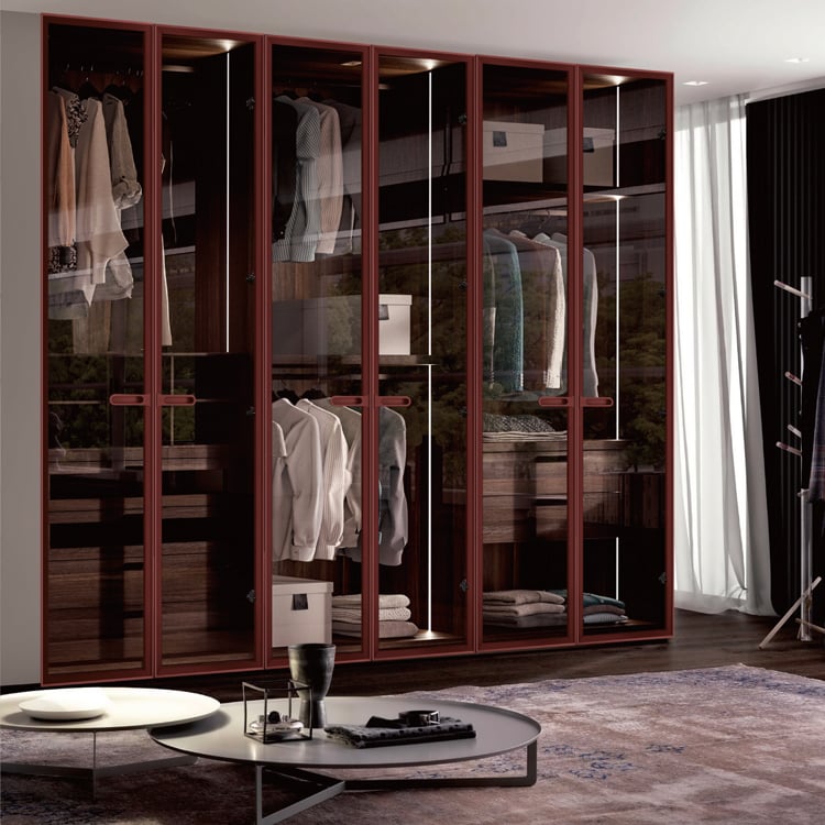 20mm Fishtail Recessed-Pull Wardrobe Glass Door
