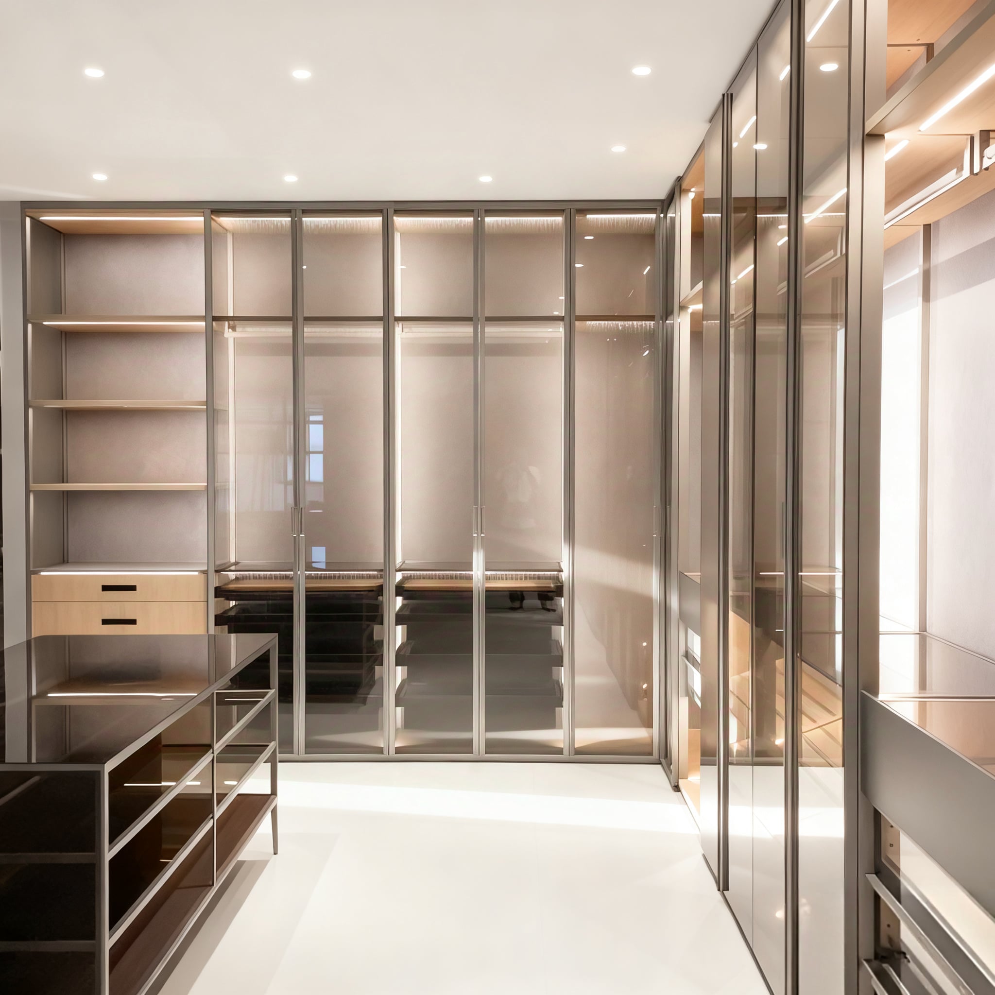 High-End Aluminium Wardrobe Designs for Contemporary Spaces