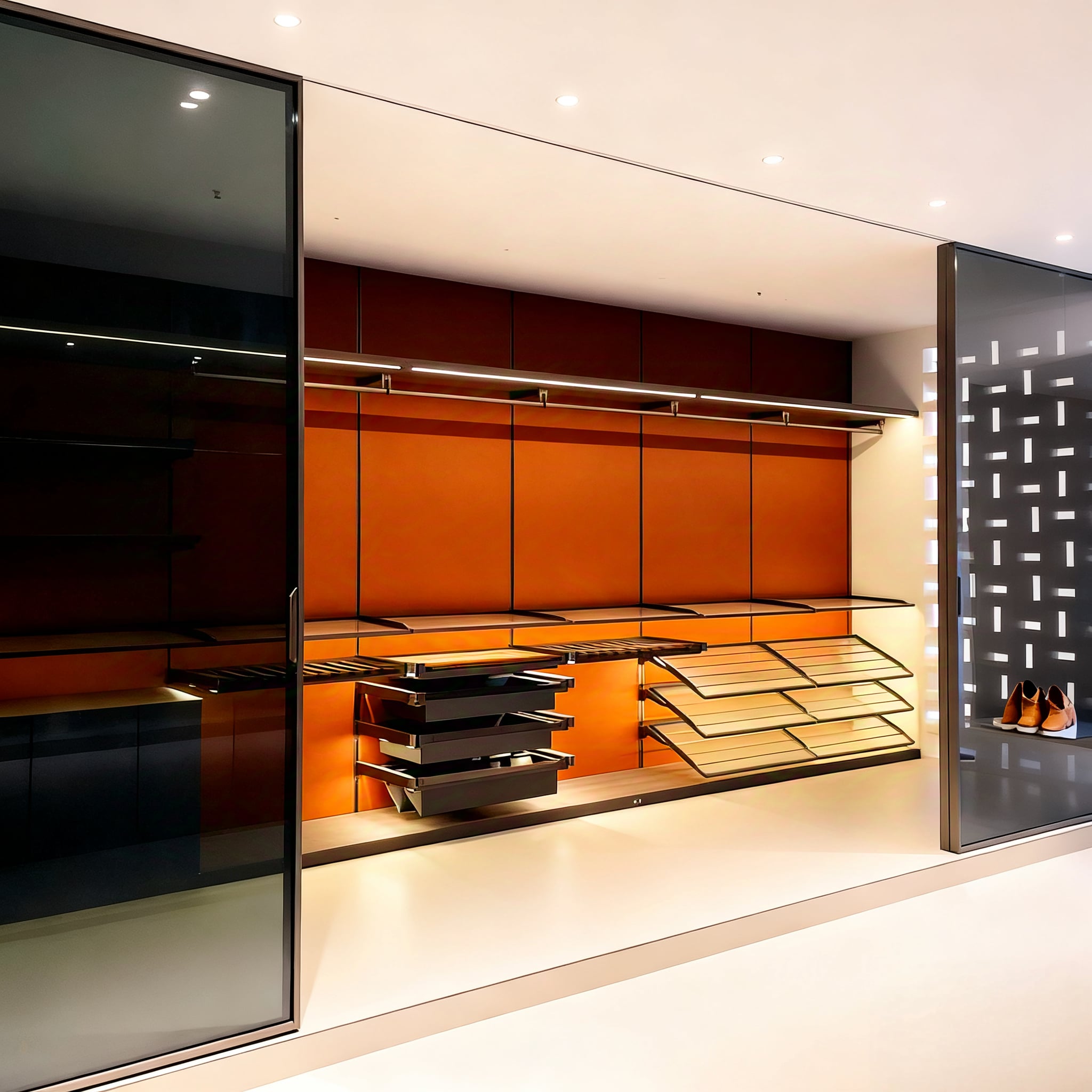 Walk-In Closet Modern Luxury: Key Features