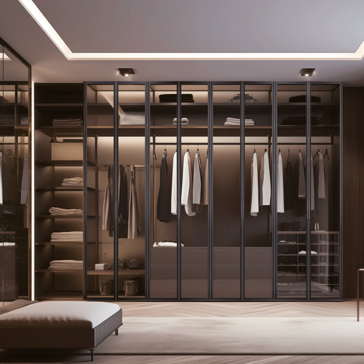 20mm Concealed-Catch Wardrobe Door with Integrated Pull
