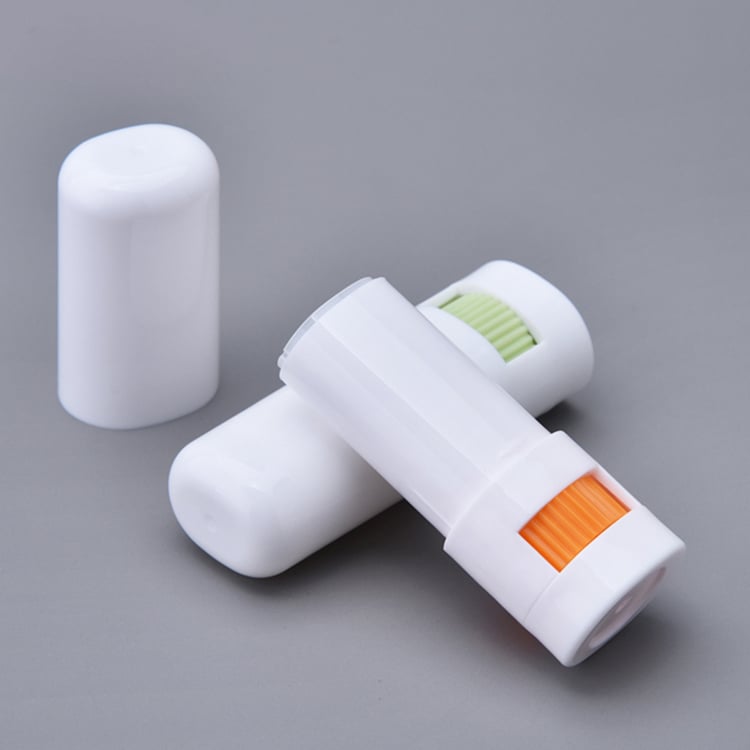 TB23 Antiperspirant 8.5g Manufacturer Regular Oblate White pink Custom logo Plastic Lip Balm Tubes Empty Lip Balm Stick Containers