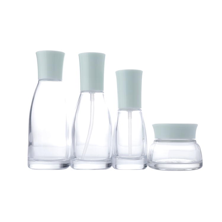 GB01 Przezroczysta butelka kosmetyczna z szkła na perfumy 30 ml, 100 ml, 120 ml, pusta butelka na kosmetyczny olejek lub serum do kremu, nowoczesne butelki wysokiej jakości