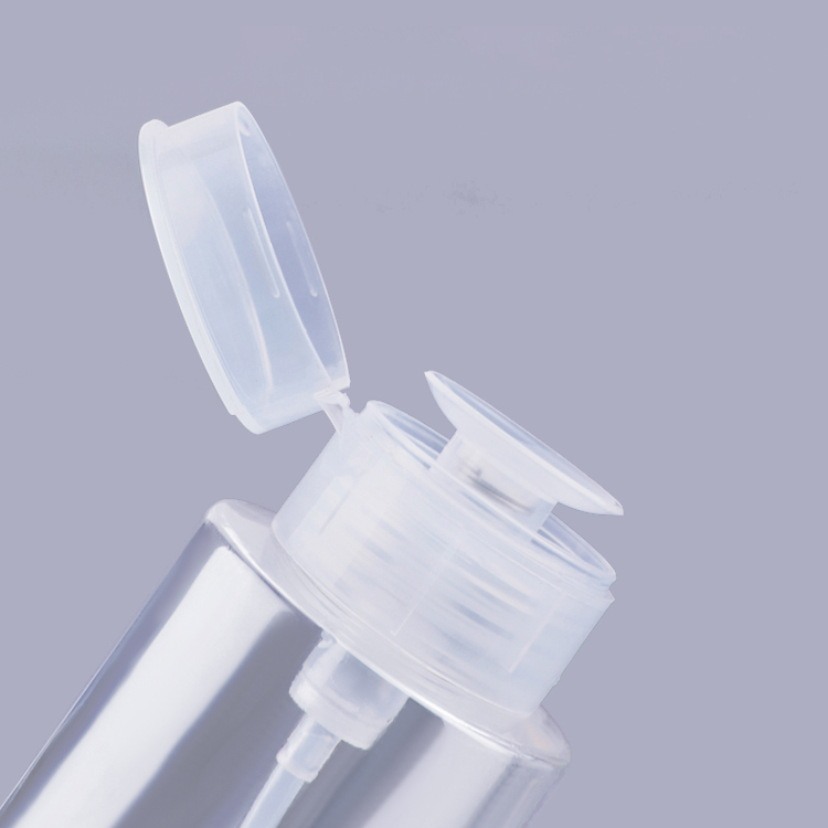 L5806 Dispensador Cosmético de Álcool 33 mm Bomba de Limpeza e Remoção de Unhas Frasco 50 ml, Frasco com Bomba para Removedor de Esmalte, Frasco com Dispensador de Bomba para Unhas