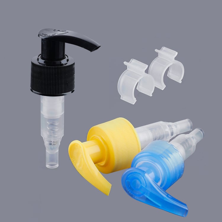 L5200 Czyste opakowanie, produkcja dostosowana PCR czarny dispenser cieczy z plastikowym korpusem z blokadą typu klip, pompa do lotionu 28 mm, 28 410 pompa do lotionu