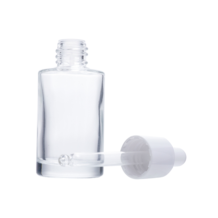 GB005 Luxury Round Transparent Empty Liquid Dropper Bottle Packaging,15ml Black Dropper Essential Glass Bottle,dropper Bottle 10ml