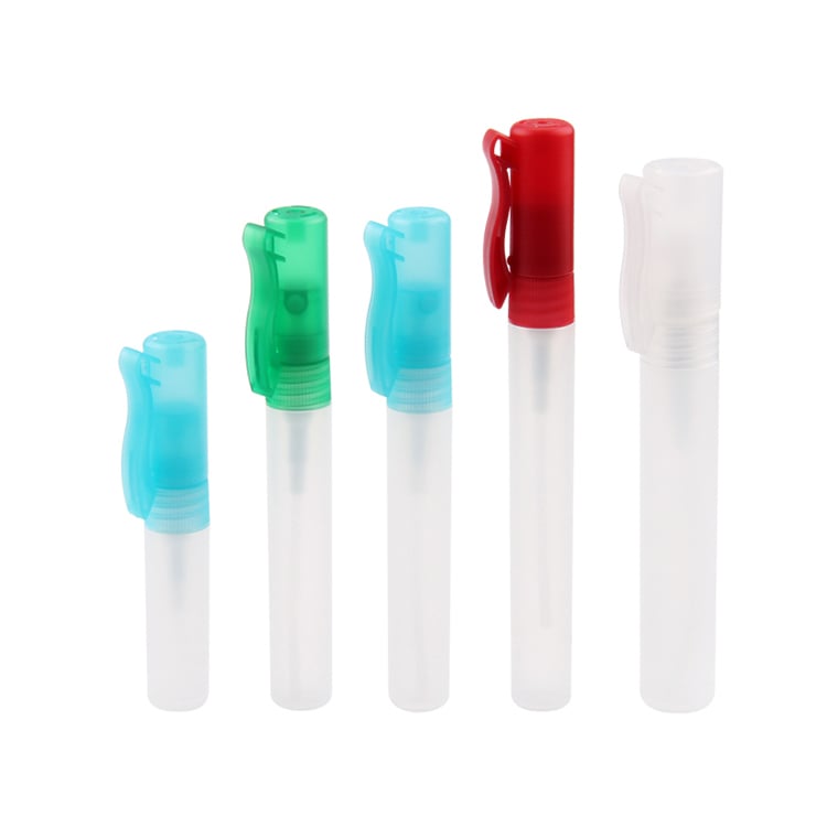 P68 5 ml 8 ml 10 ml 12 ml 15 ml 20 ml Luchtverfrisser Handdesinfectiemiddel Plastic Alcohol Parfum Draagbare Pocket Reisfles, Orale Verstuiver Fijne Nevel Sproeipenfles