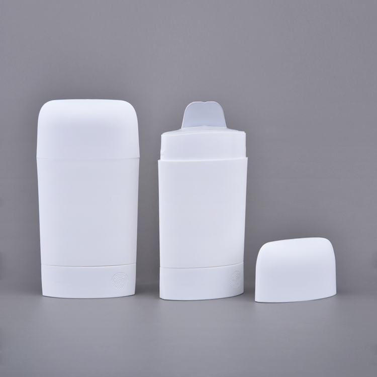 TB30 PP Opakowanie kosmetyczne w kształcie owalu, zrównoważone, przenośne pojemniki na deodorant w formie sticka o pojemności 50 g, plastikowe puste pojemniki na żelowy deodorant w formie sticka