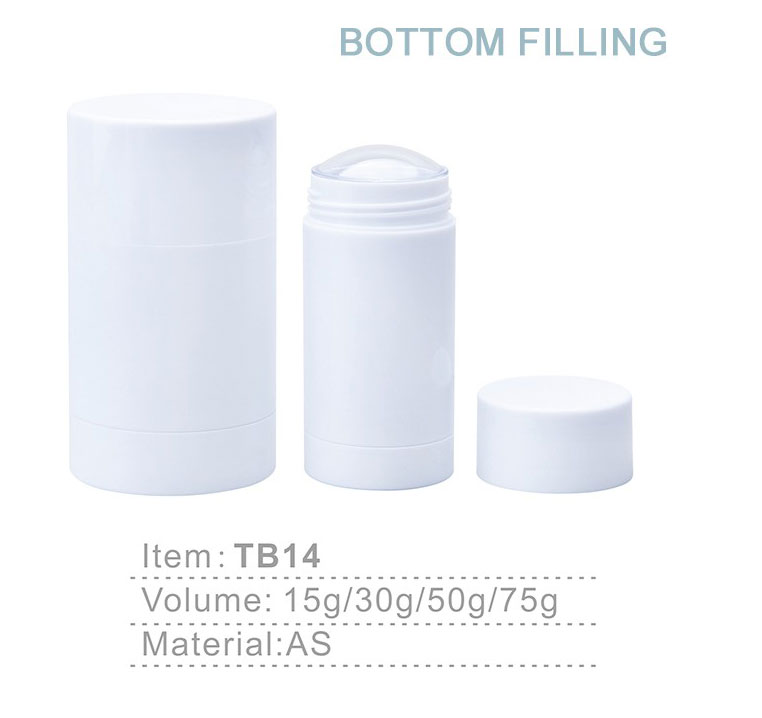 tb14 15ml 30ml 50ml 75ml custom empty skin care empty as petg twist up deodorant stick antiperspirant round tube container-1