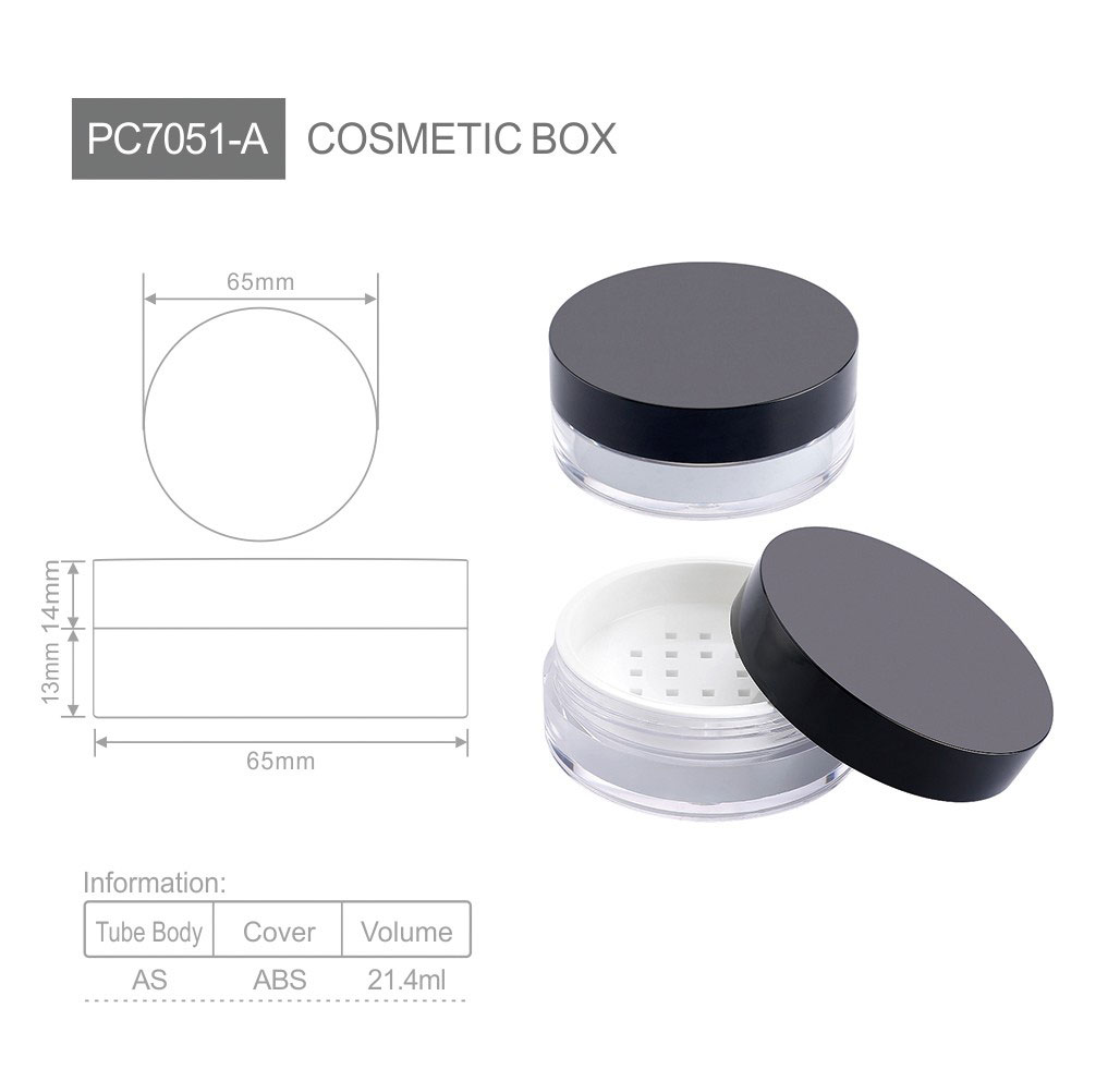 pc7051 empty compact powder case custom pressed powder loose powder packaging solution for makeup brands oem manufacturer-1